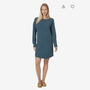 Lilla P Teal Waffle Weave Dress